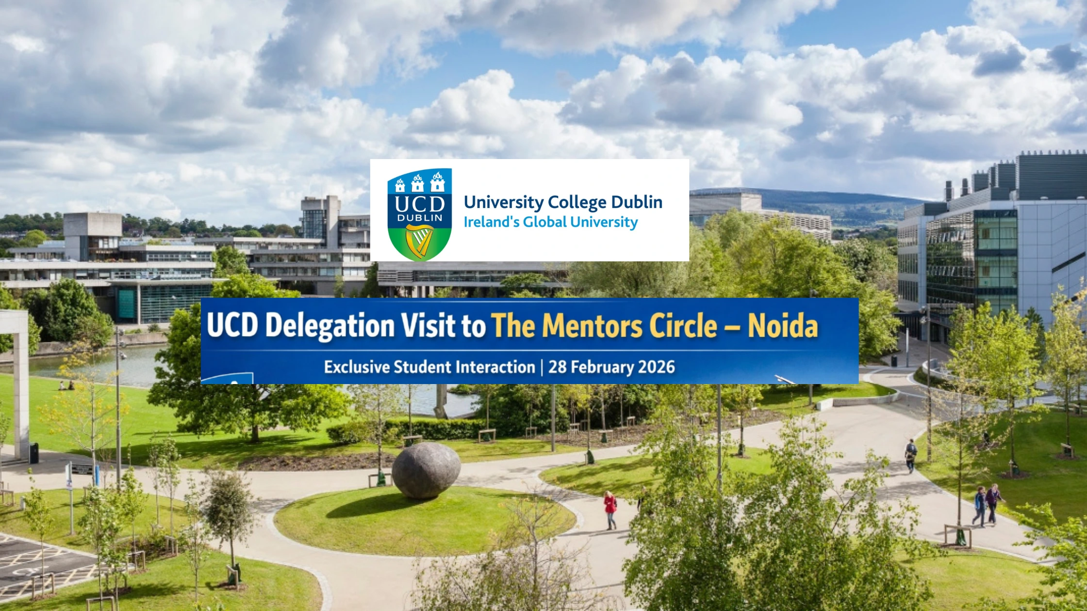 University College Dublin (UCD) Delegation Visiting Noida – Exclusive Student Interaction | 28 February 2026